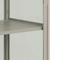 Vitrinekast Varven Melamine Grijs 185cm - Giga Living