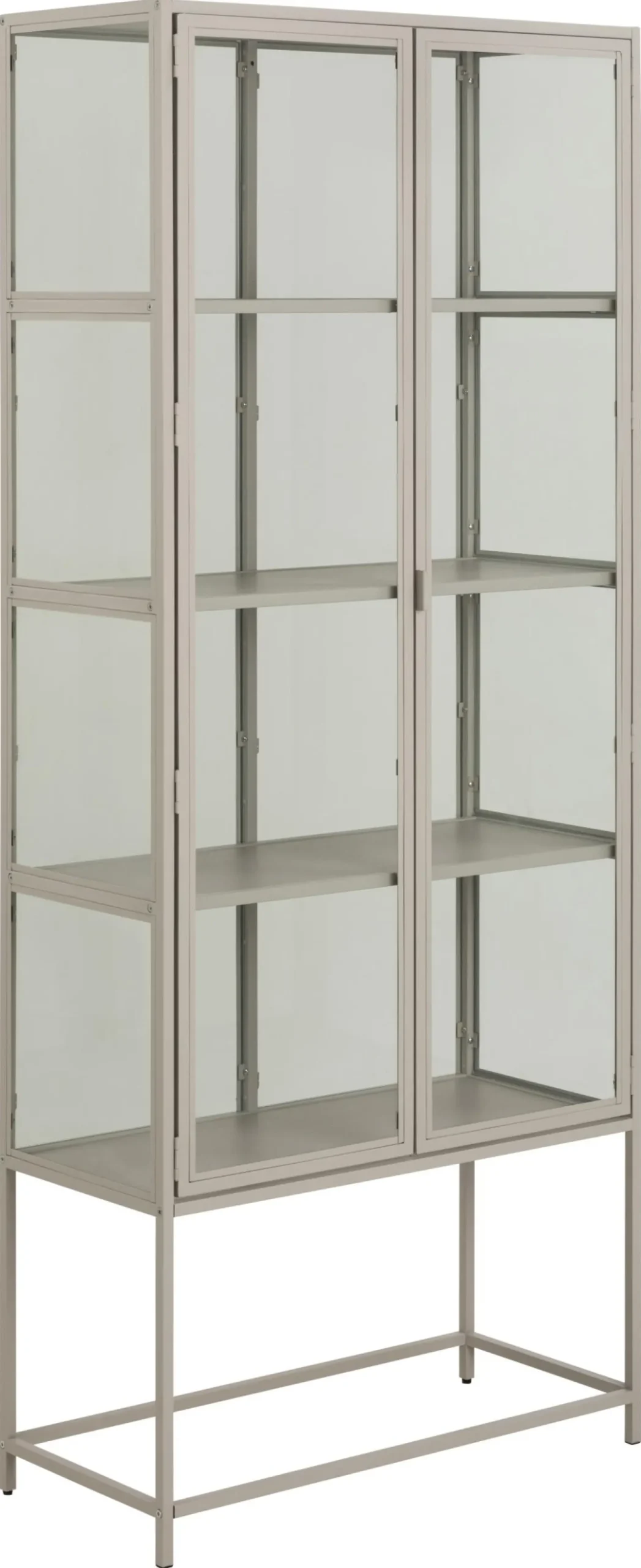 Vitrinekast Varven Melamine Grijs 185cm - Giga Living