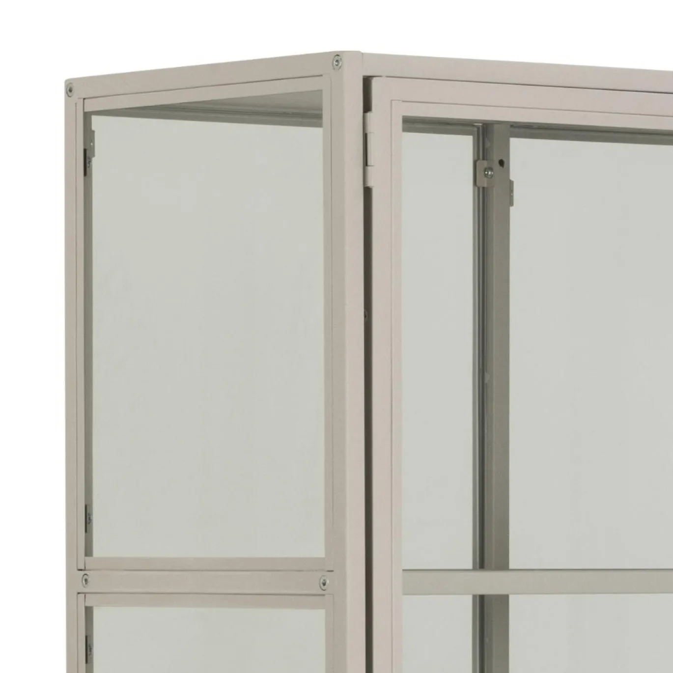 Vitrinekast Varven Melamine Grijs 185cm - Giga Living