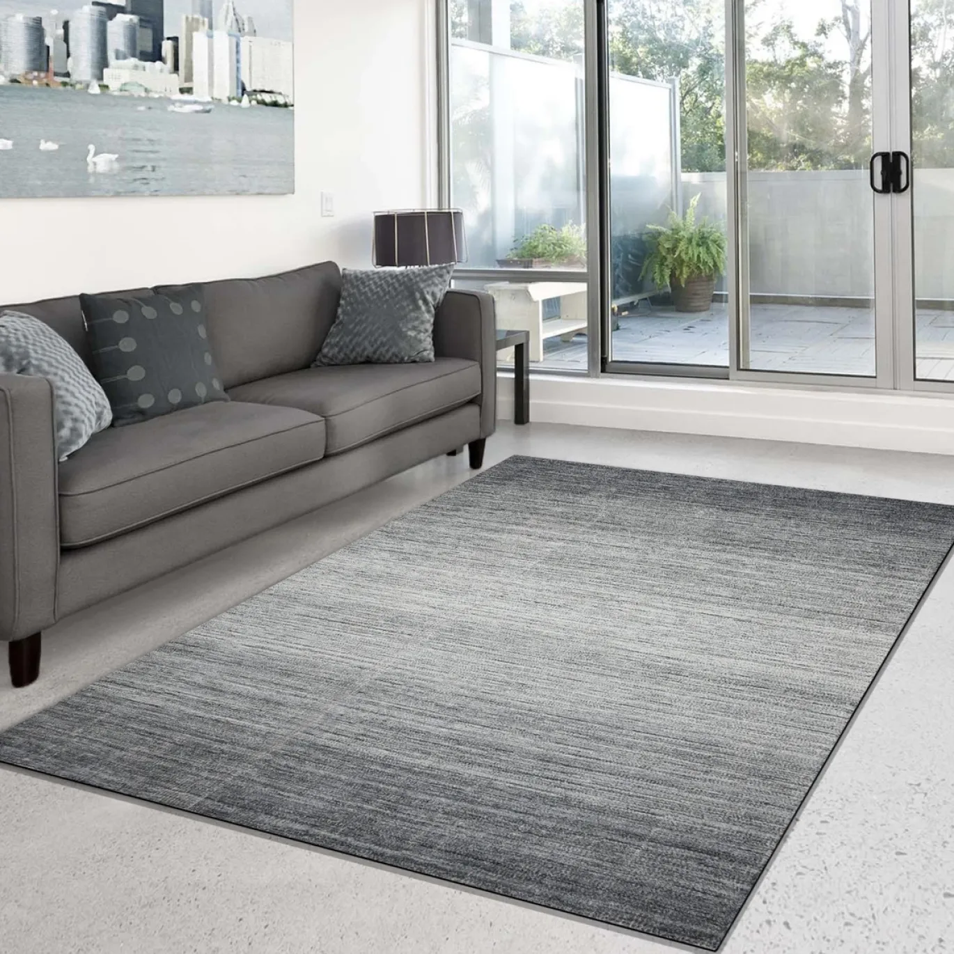 Vloerkleed Ashen Grijs 160x230cm - Giga Living