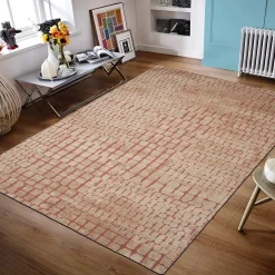 Vloerkleed Atmore Beige/Roest 195x300cm - Giga Living