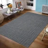 Vloerkleed Atmore Donkergrijs 160x230cm - Giga Living
