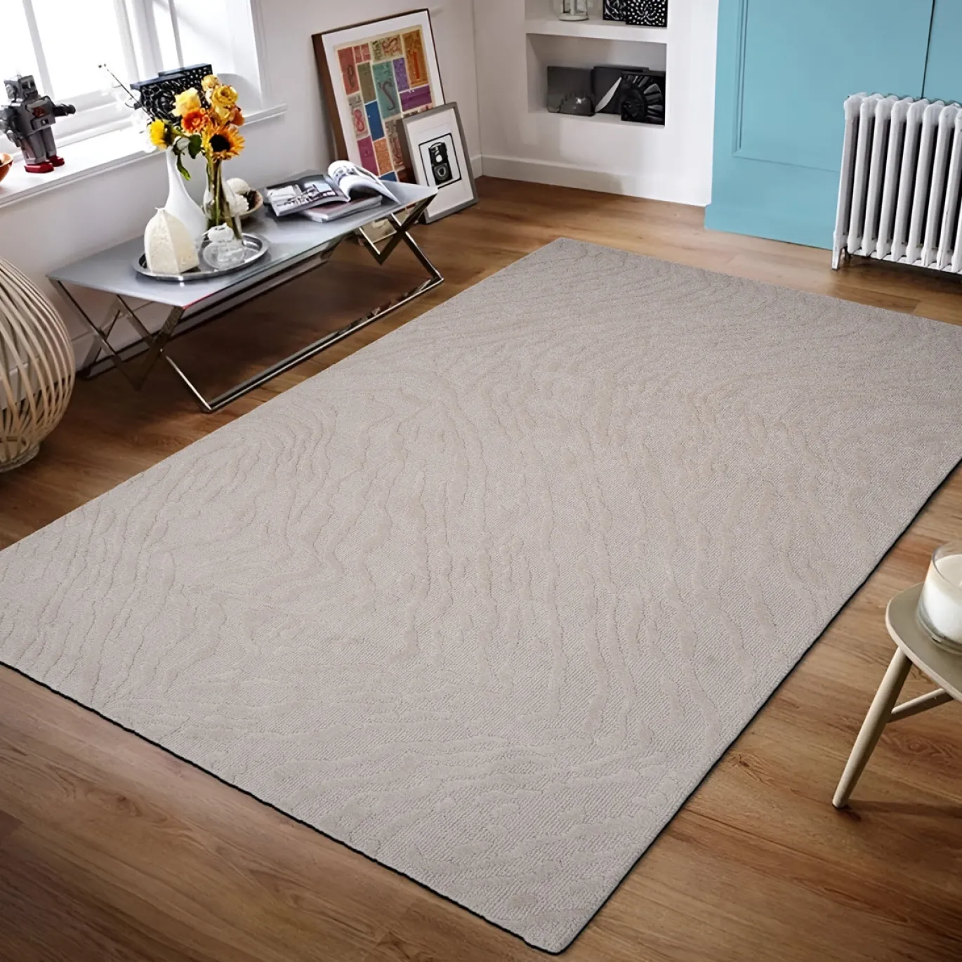 Vloerkleed Atmore Grijs 160x230cm - Giga Living