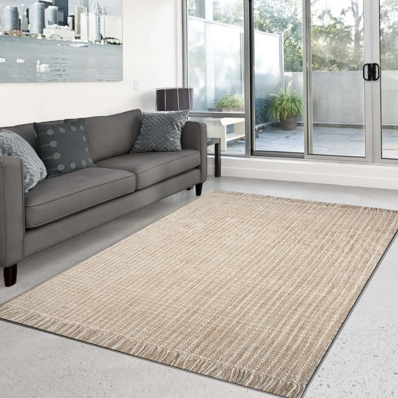 Vloerkleed Ecru Beige 160x230cm - Giga Living