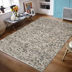 Vloerkleed Heather Beige/Zwart 160x230cm - Giga Living