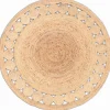 Vloerkleed Jaipur Klassiek Naturel Ø200cm - Giga Living