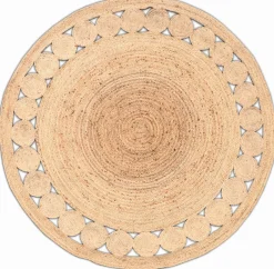Vloerkleed Jaipur Klassiek Naturel Ø200cm - Giga Living