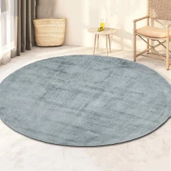 Vloerkleed Milan Königlich Lichtblauw Ø115cm - Giga Living