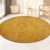 Vloerkleed Milan Königlich Mosterd Ø115cm - Giga Living