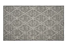 Vloerkleed Patio Ruit Zwart 135x230cm - Giga Living