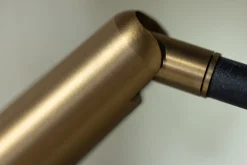 Vloerlamp Barry 1-Lichts Zwart/Messing - Giga Meubel
