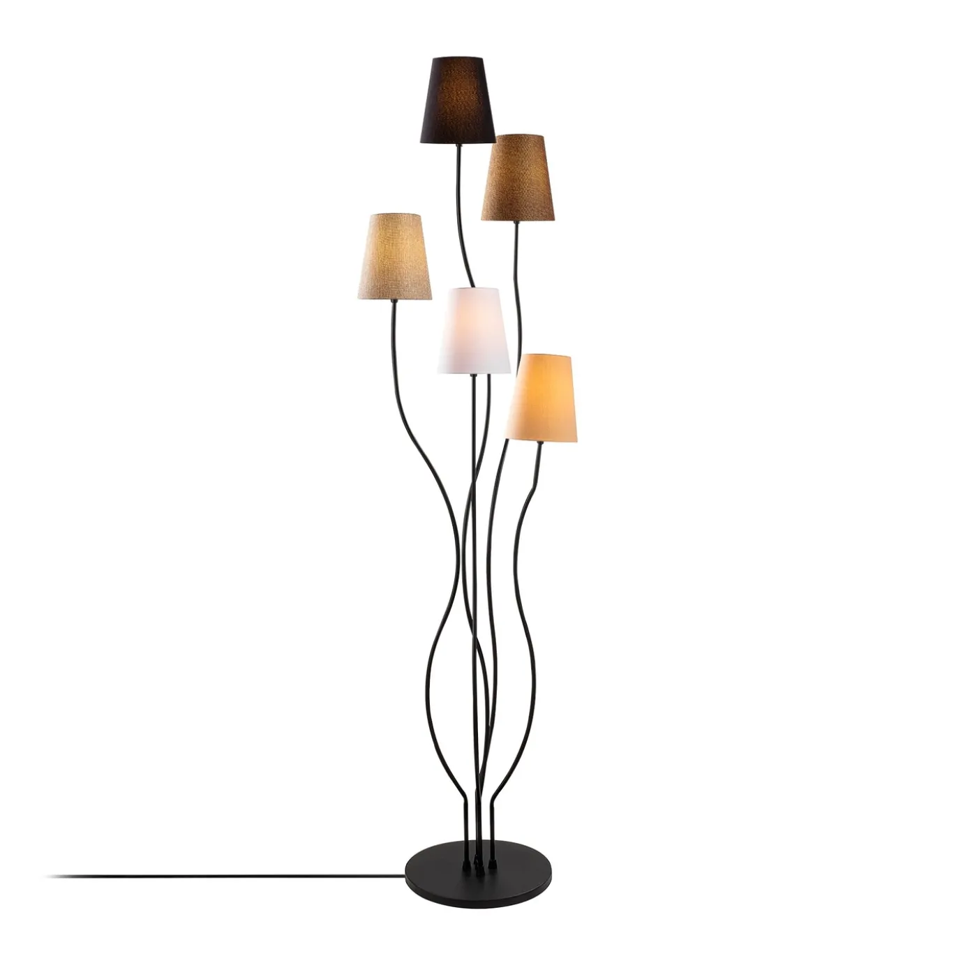 Vloerlamp Bonibon Neutraal/Zwart