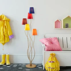 Vloerlamp Bonibon Regenboog/Goud