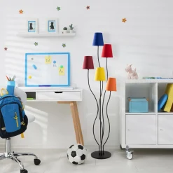 Vloerlamp Bonibon Regenboog/Zwart