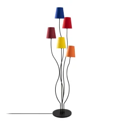 Vloerlamp Bonibon Regenboog/Zwart