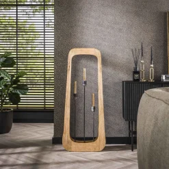 Vloerlamp Bray 3-Lichts Mangohout Naturel - Giga Meubel