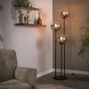 Vloerlamp Bubble Shaded 3-lichts Artic Zwart - Giga Meubel