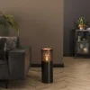 Vloerlamp Cilinder Ø20x60cm Zwart Nikkel