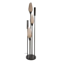 Vloerlamp Cocoon 5-lichts Sienna Bruin-frosted - Giga Meubel