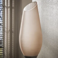 Vloerlamp Cocoon 3-lichts Sienna Bruin-frosted - Giga Meubel