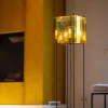 Vloerlamp Cube 1-Lichts Goud 130cm - Giga Meubel