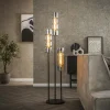 Vloerlamp Cylinder 3-Lichts Getrapt Glas - Giga Meubel