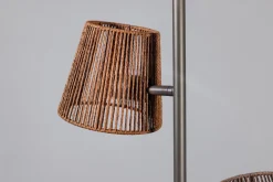 Vloerlamp Daan 3-Lichts Bruin - Giga Meubel