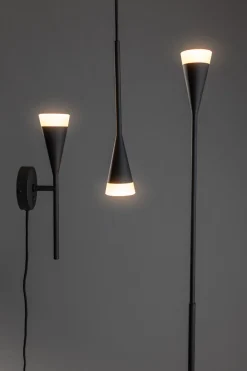 Vloerlamp Defender 1-Lichts Zwart - Giga Meubel