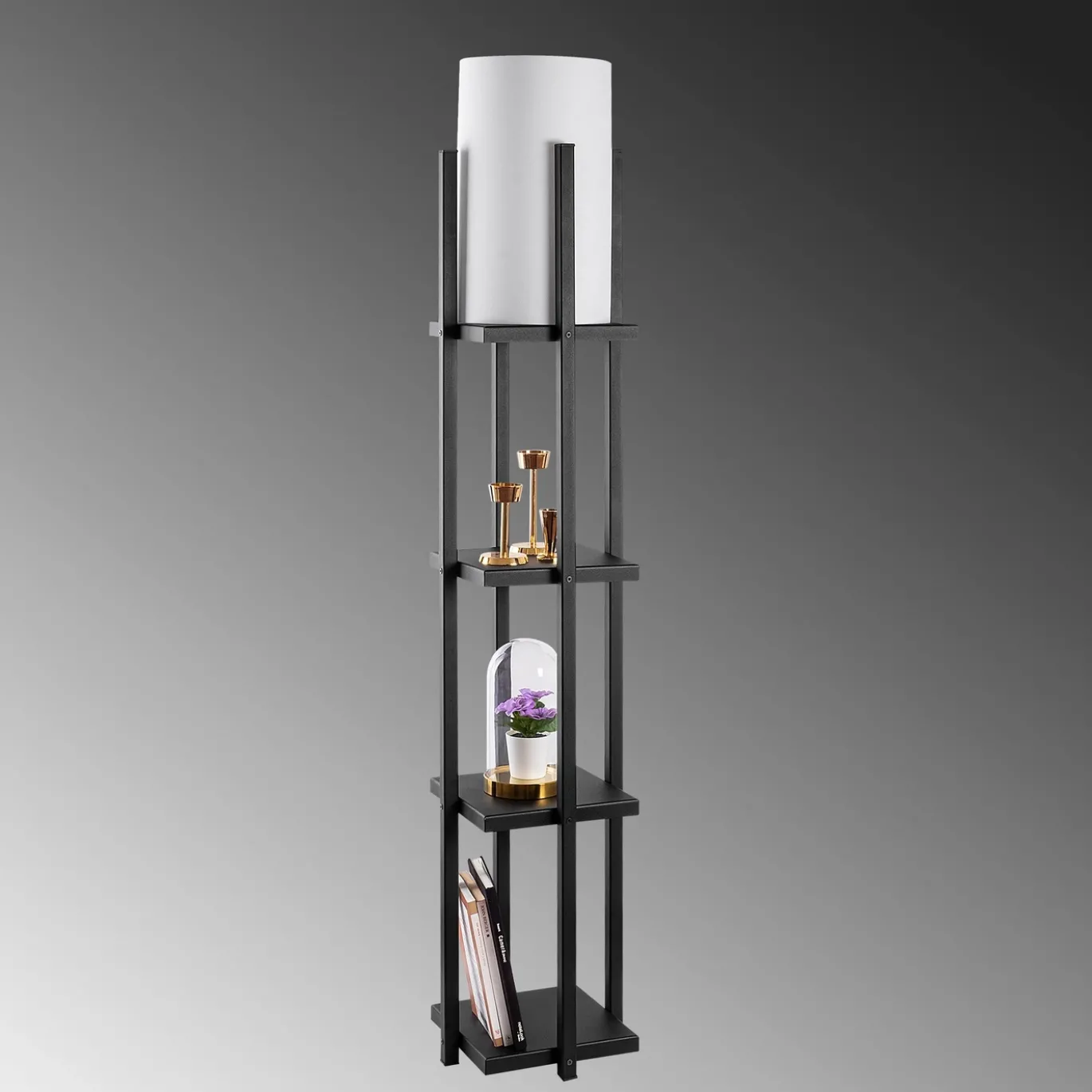 Vloerlamp Dora Zwart