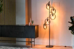 Vloerlamp Evi 5-Lichts Zwart - Giga Meubel