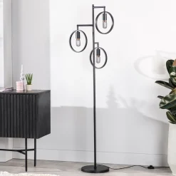 Vloerlamp Evi 3-Lichts Zwart - Giga Meubel