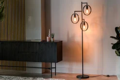 Vloerlamp Evi 3-Lichts Zwart - Giga Meubel