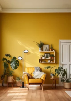 Vloerlamp Felson 2-Lichts Metaal Zwart - Giga Meubel