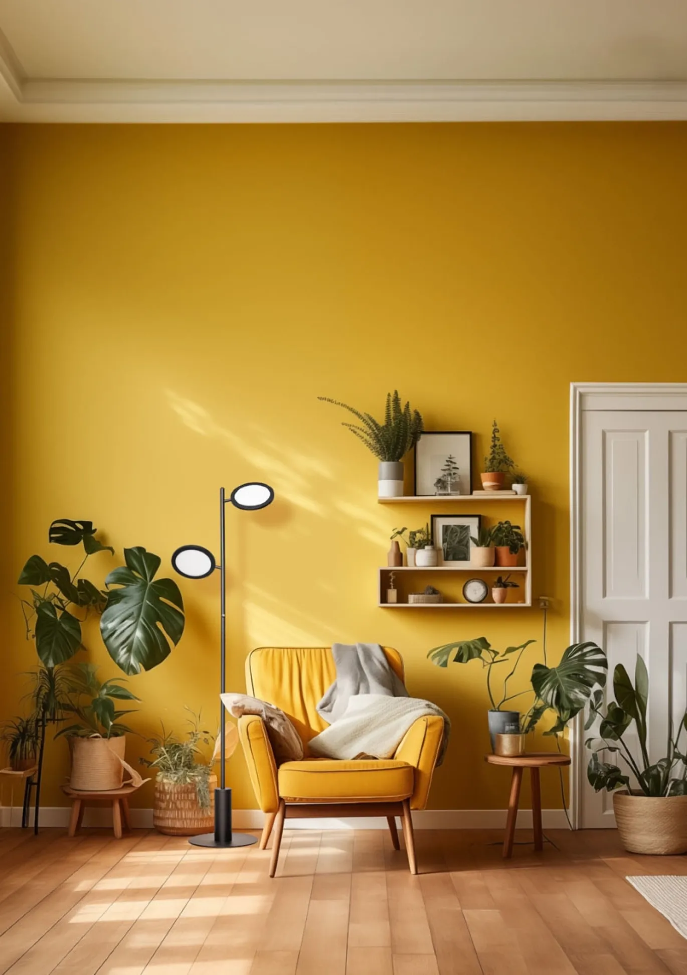 Vloerlamp Felson 2-Lichts Metaal Zwart - Giga Meubel