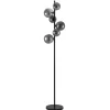 Vloerlamp Finn 6-Lichts Smoke Glas - Giga Meubel