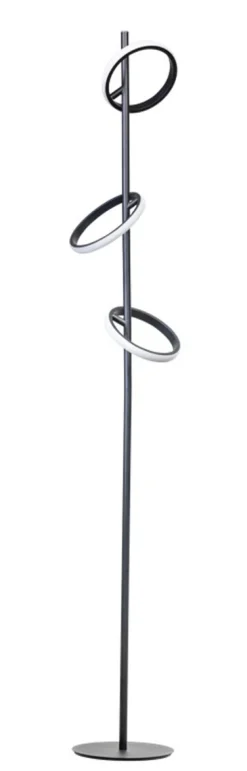 Vloerlamp Jaimy LED 3-Lichts Zwart - Giga Meubel
