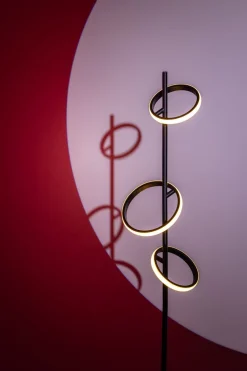 Vloerlamp Jaimy LED 3-Lichts Zwart - Giga Meubel