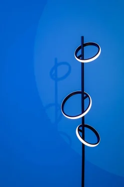 Vloerlamp Jaimy LED 3-Lichts Zwart - Giga Meubel