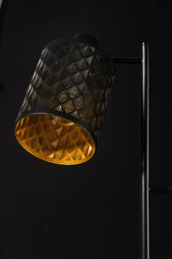 Vloerlamp Laser 2-Lichts Zwart - Giga Meubel