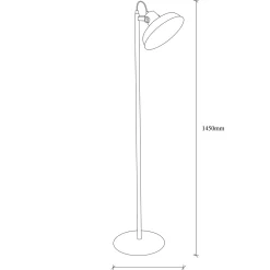 Vloerlamp Lik Zwart