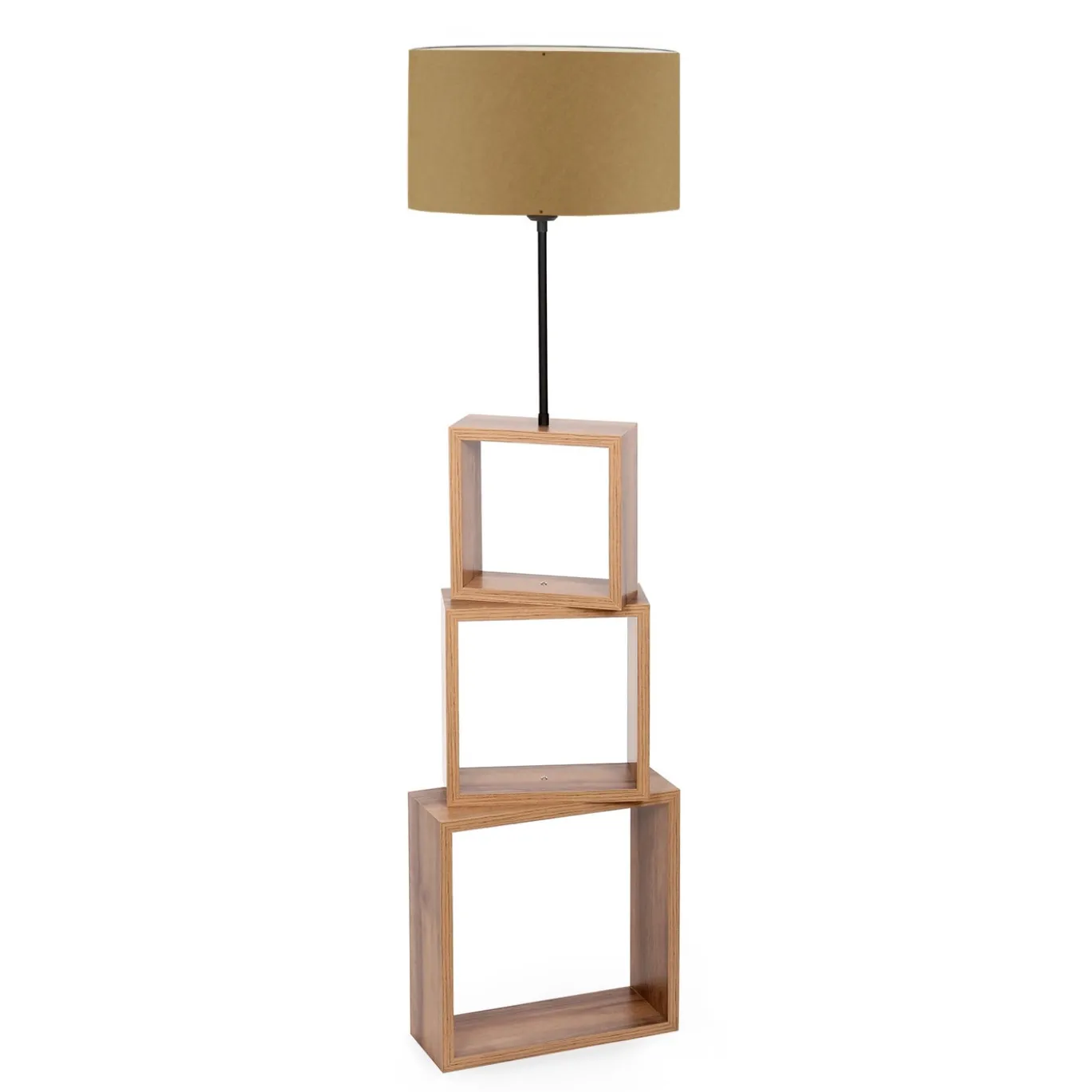 Vloerlamp Marc Naturel/Lichtbruin