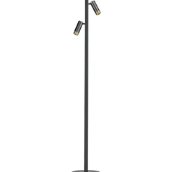 Vloerlamp Miller Zwart 2-Lichtbronnen - Giga Meubel