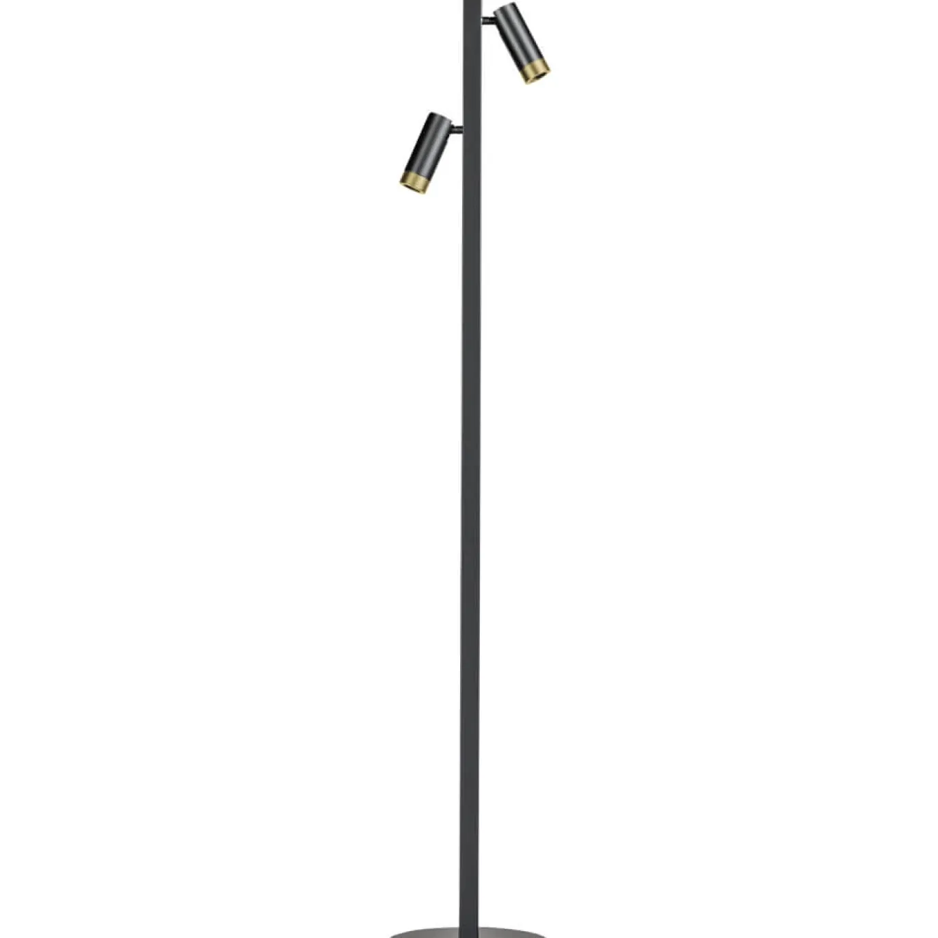 Vloerlamp Miller Zwart 2-Lichtbronnen - Giga Meubel