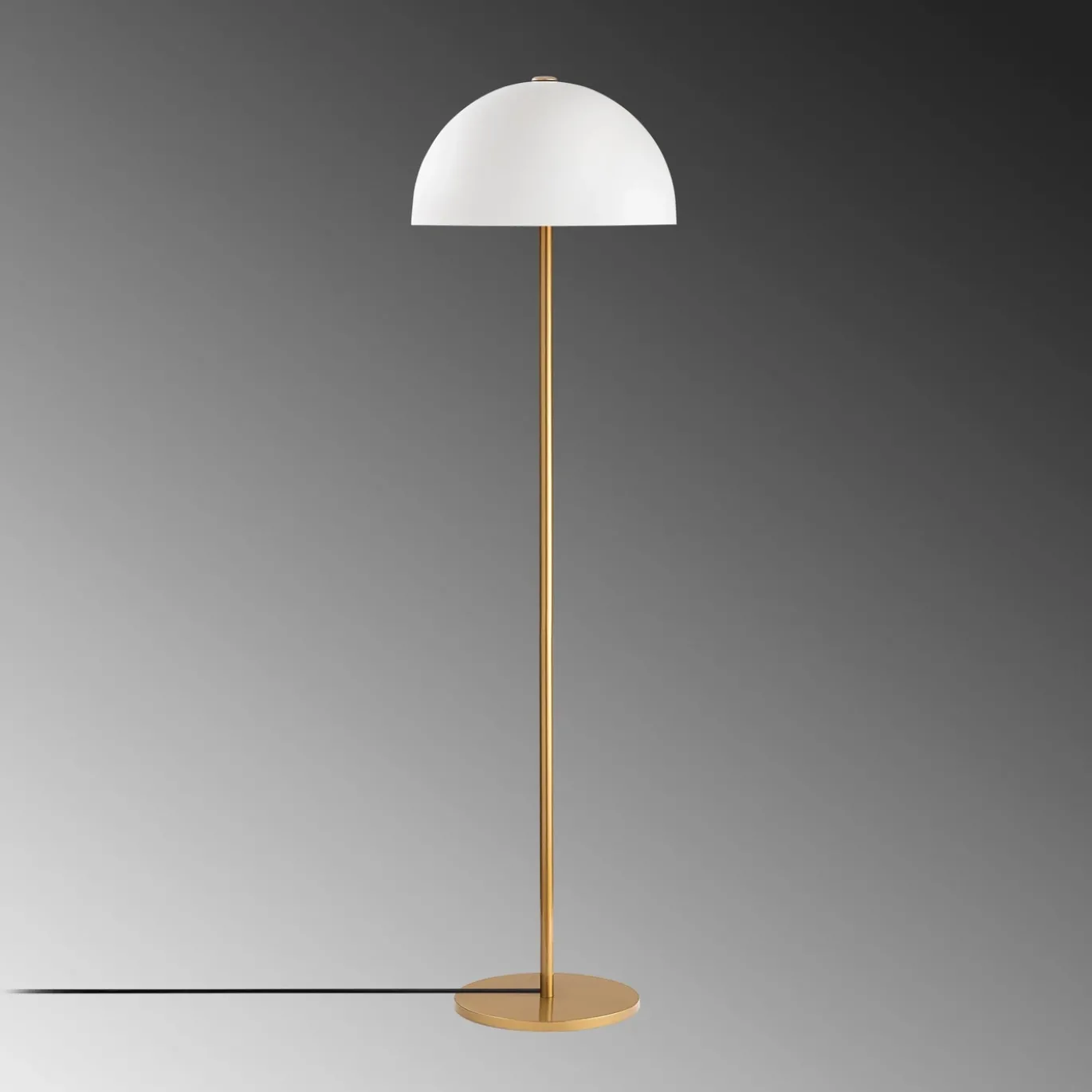 Vloerlamp Mixed Bol Wit/Goud