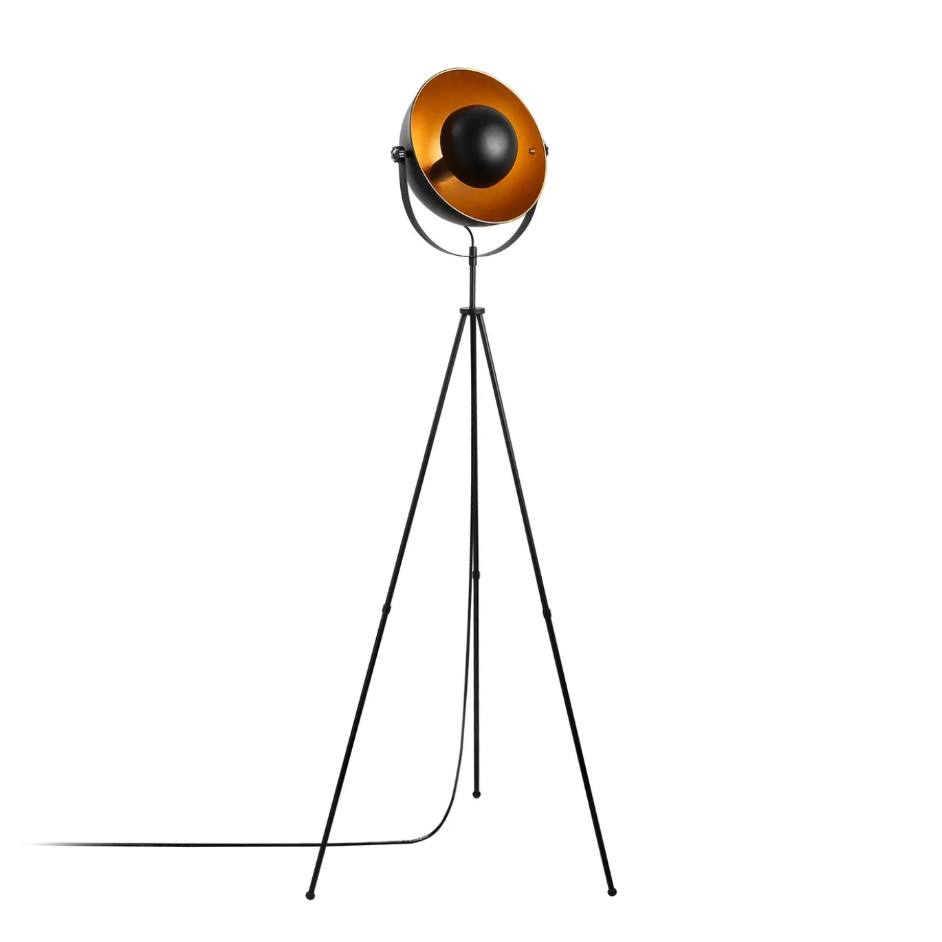 Vloerlamp Mixed Driepoot Zwart