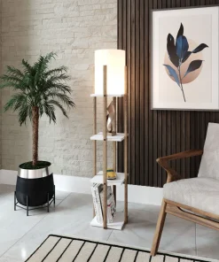 Vloerlamp Nora Met Planken Wit