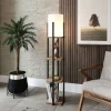Vloerlamp Nora Met Planken Zwart