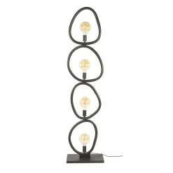 Vloerlamp Pebble 4-Lichts Zwart - Giga Meubel