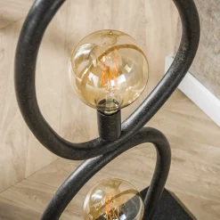 Vloerlamp Pebble 4-Lichts Zwart - Giga Meubel