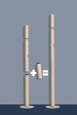 Vloerlamp Pencil Zwart 180cm - Giga Meubel